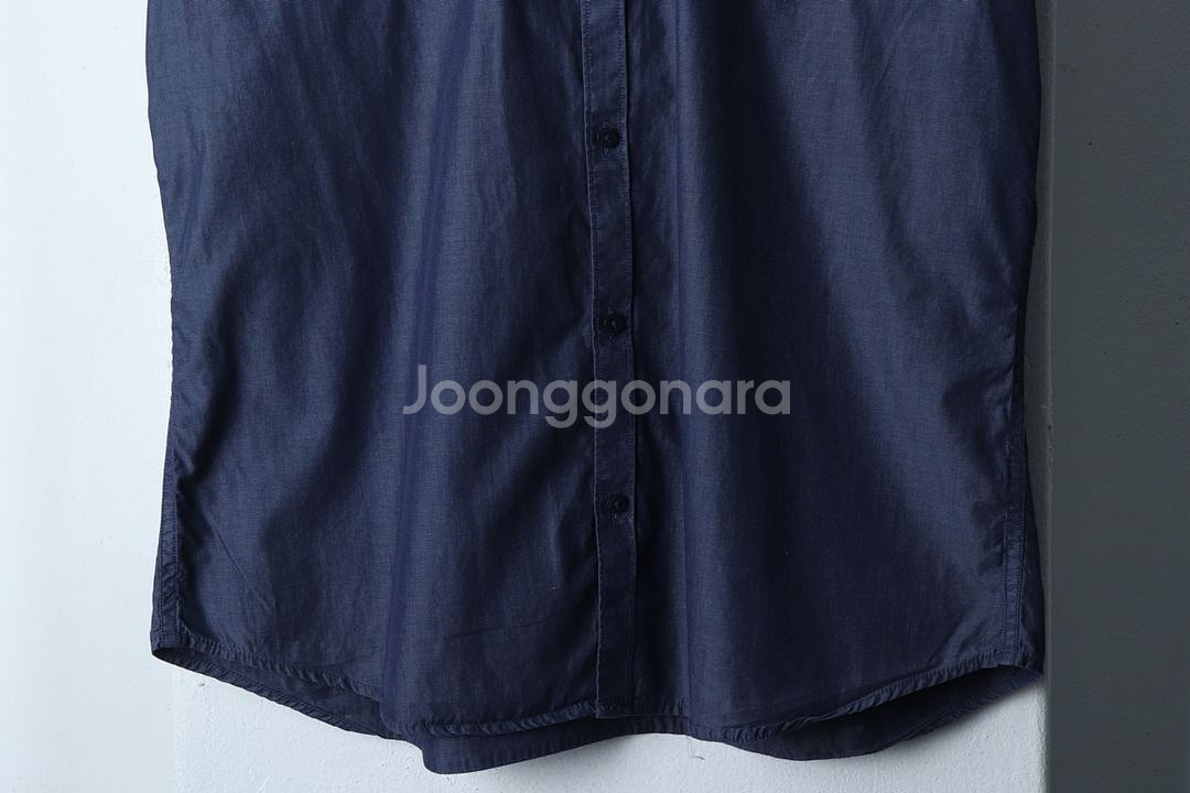 (L) 캘빈클라인 반팔셔츠 남방 블루 아메카지--4