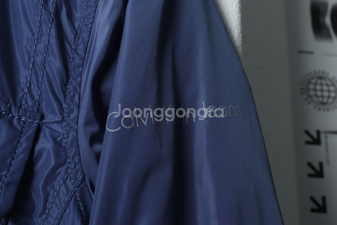 (L) 캘빈클라인 집업 바람막이 점퍼자켓 네이비--3