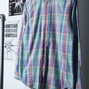 (L-XL) 폴로 랄프로렌 셔츠 남방 체크 컬러믹스
