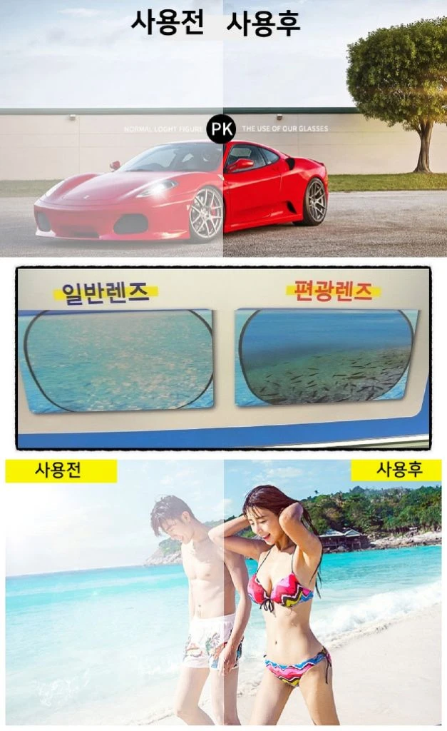 변색편광클립선글라스/ TUQ2088 이미지