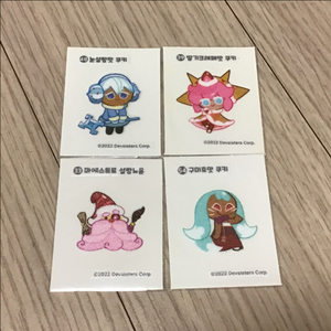 쿠키런 띠부씰 구미호맛 눈설탕맛 설탕노음