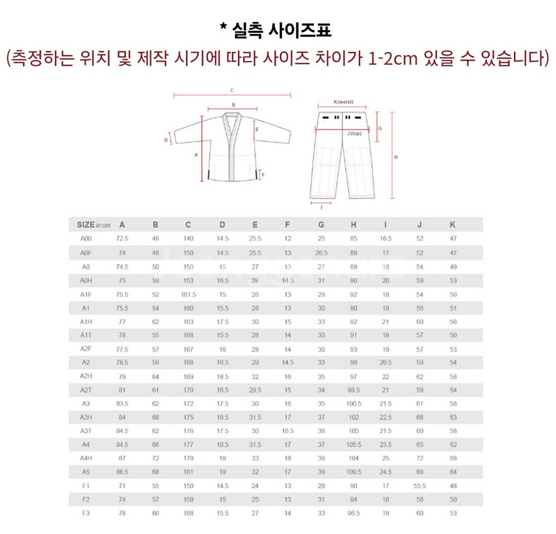 vhts 주짓수 도복 A1--1