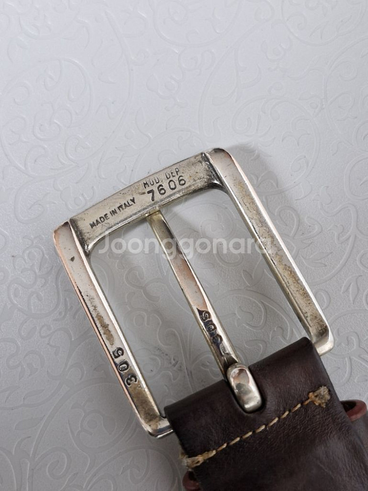 Peruzzi 이태리 가죽벨트 정품--5