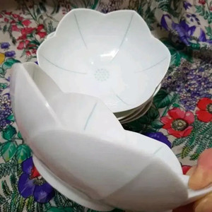 연꽃문 소접시 미사용 개당가 일본