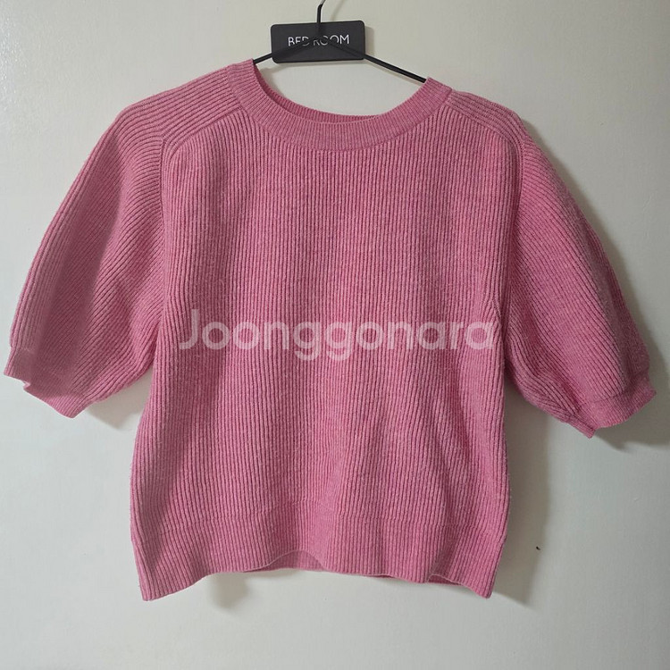 드랑 반팔볼륨니트--1