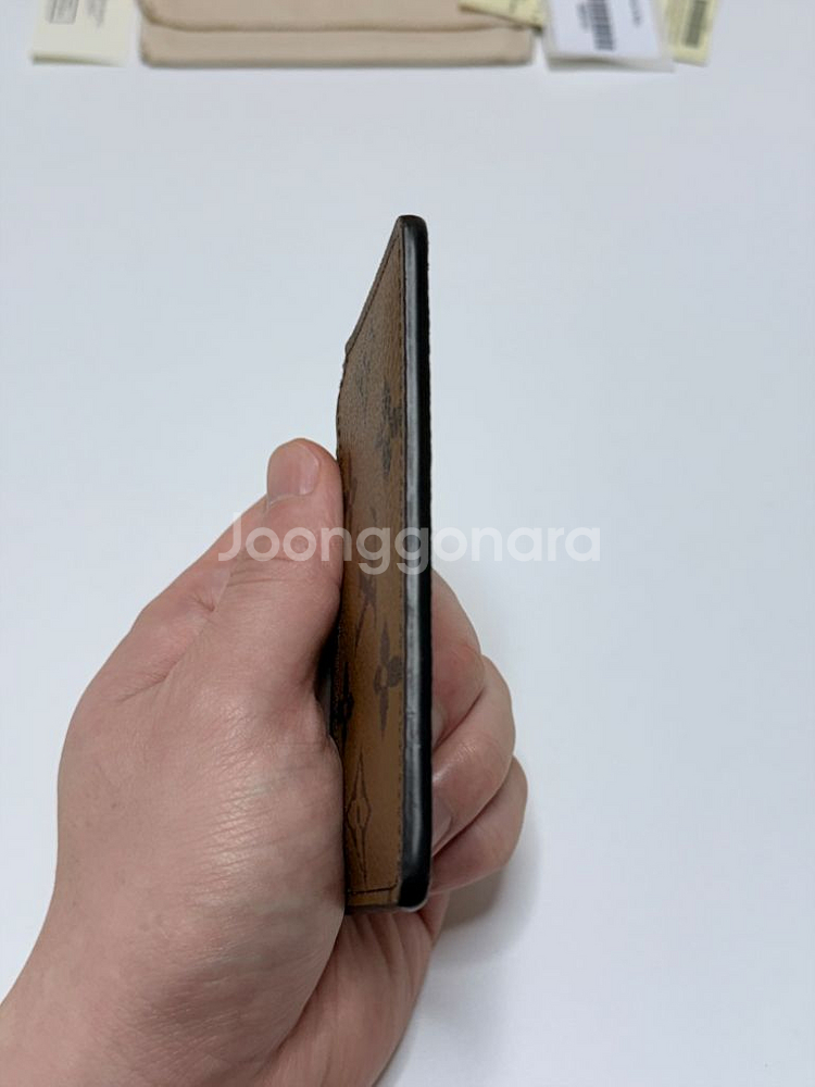 (새상품급풀구성)루이비통 모노그램 리버스 카드지갑--5