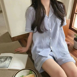 여성 여름 잠옷 세트