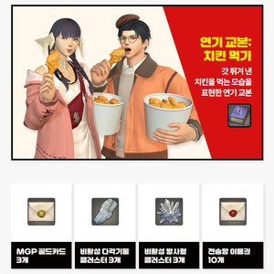 파이널판타지14 치킨 감정표현 팝니다. 파판치킨감표판매