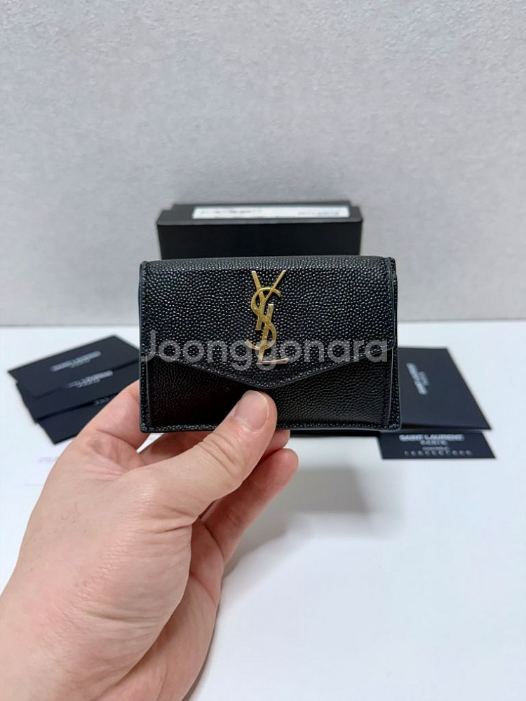 (풀구성)생로랑 업타운 미니 카드지갑--0