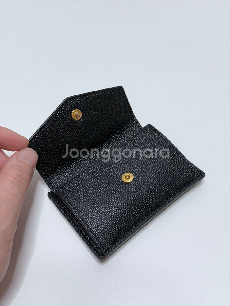 (풀구성)생로랑 업타운 미니 카드지갑--5