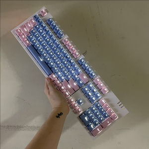 앱코해커 K8300 하니핑키블루 키보드 마우스 헤드셋