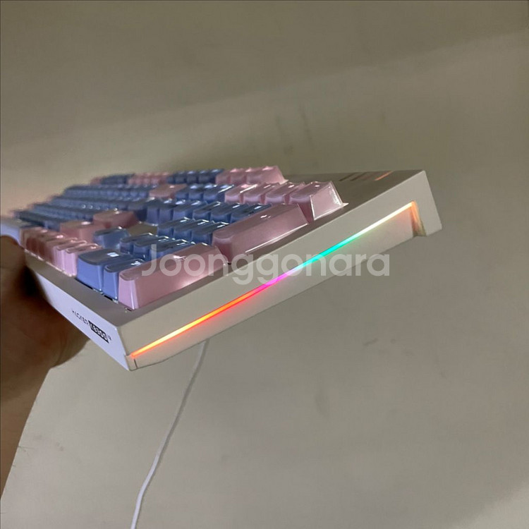 앱코해커 K8300 하니핑키블루 키보드 마우스 헤드셋--2