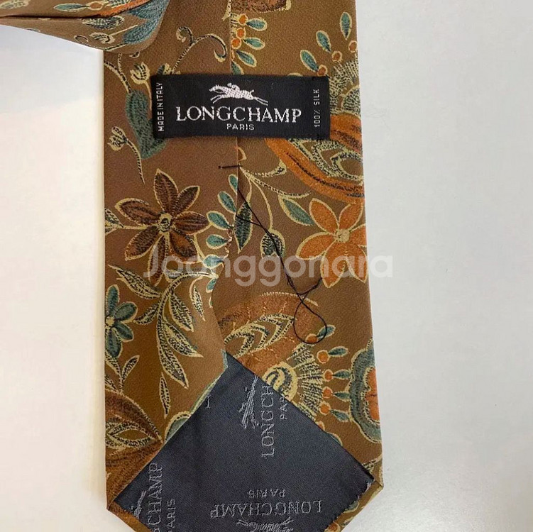 미사용) 정품 Longchamp 롱샴 실크 넥타이--1