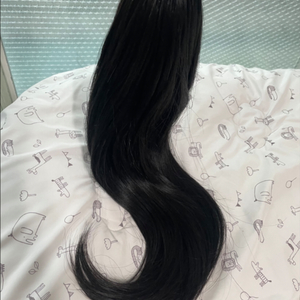 붙임머리 20인치 자연검정
