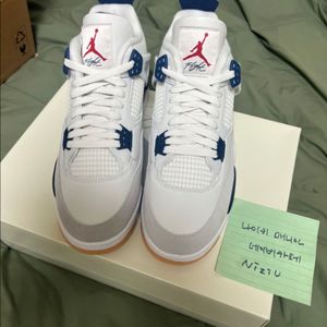 조던4x나이키 sb 네이비