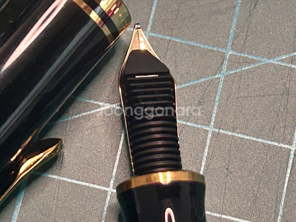 펠리칸 m400 만년필과 잉크 풀박스 - 14c 금 M--3