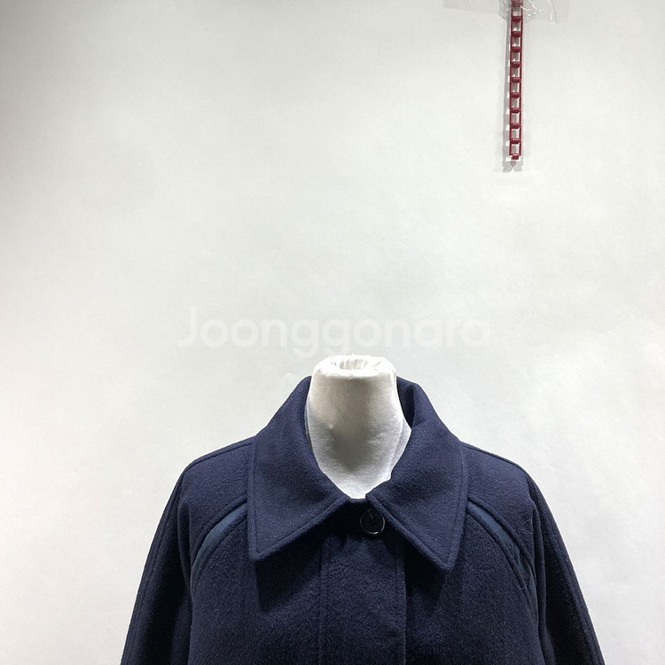 마뗑킴 2022 래글런 여성 울 코트 네이비 F 영구제--2