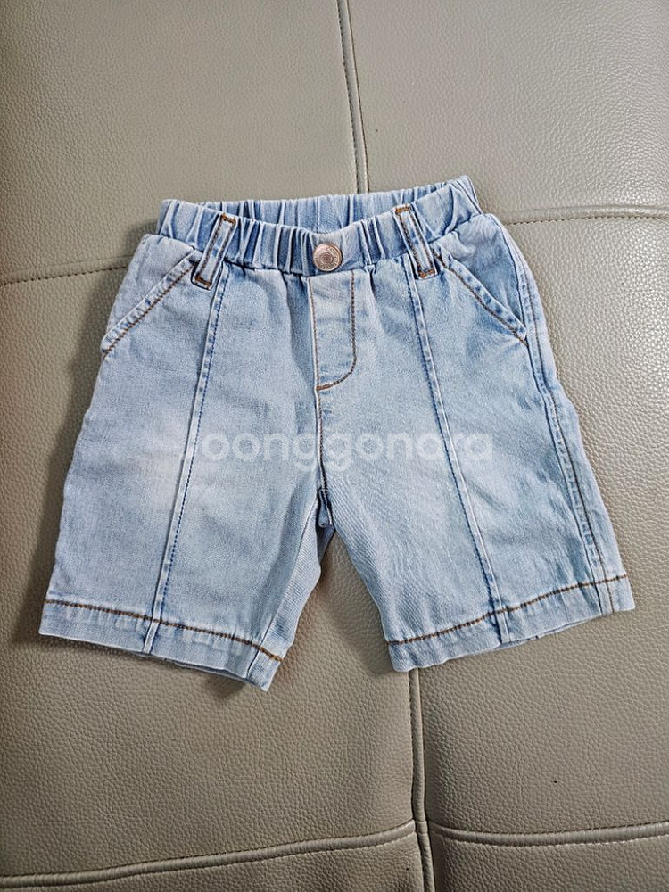 알퐁소 데님 반바지 아기 청바지 90사이즈--0