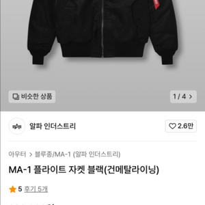 알파인더스트리 블랙 m 건메탈 양면