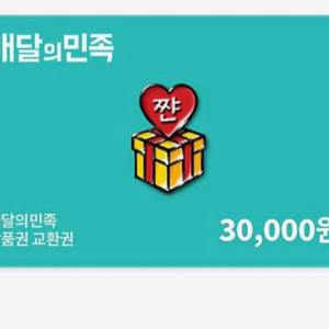 배달의 민족 3만원 2개