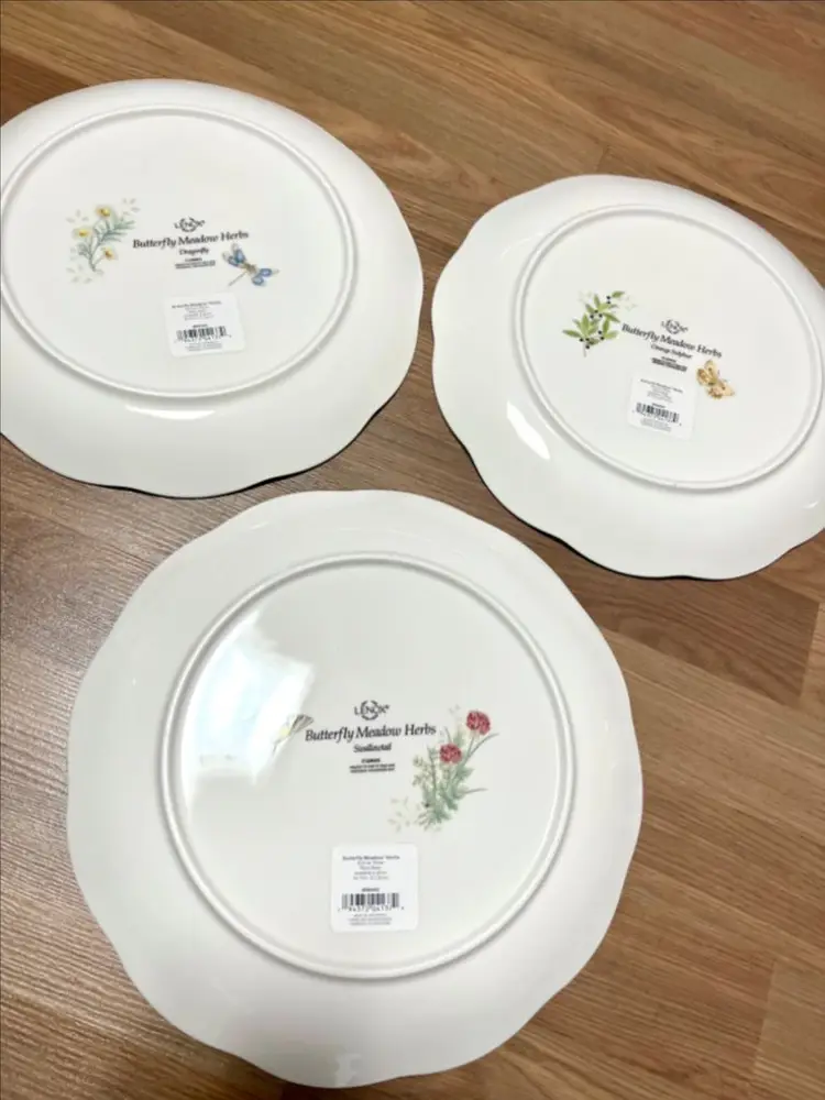 레녹스 버터플라이 디너접시 3p(새상품) lenox 이미지