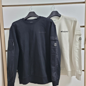 새상품)디스커버리 남성 하이브리드 포켓맨투맨M~2XL