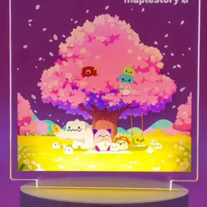 메이플스토리 LED 무드등 벚꽃 핑크빈 무드램프