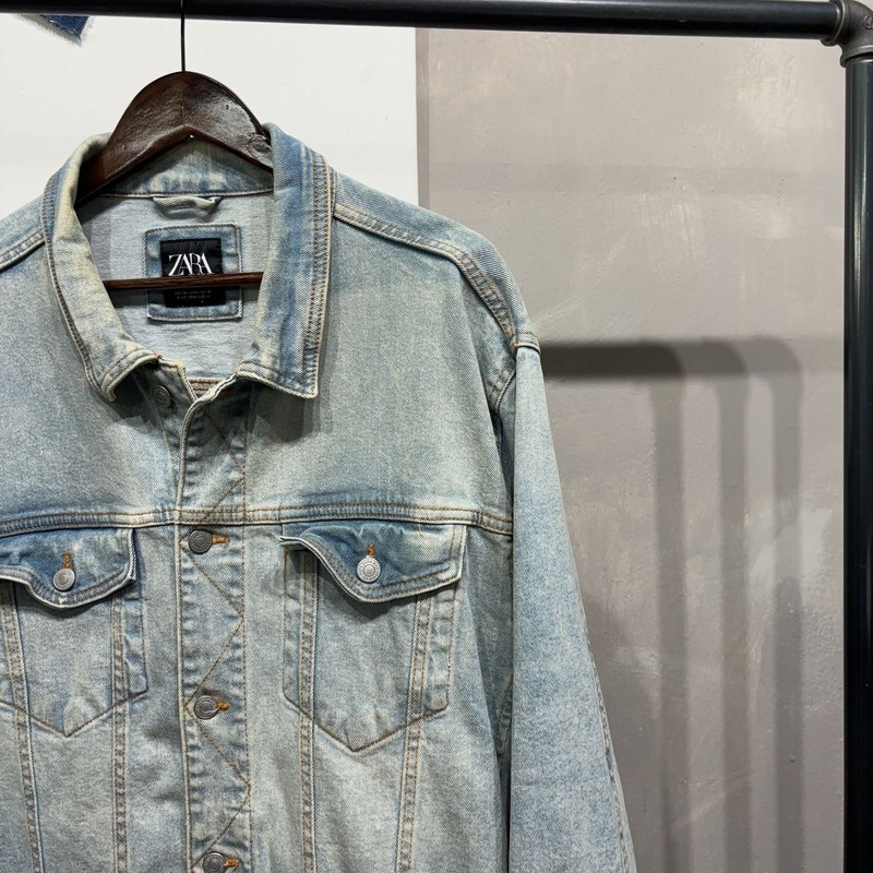 (110) 자라 ZARA 데님 트러커 연청자켓