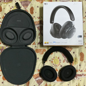 AKG N9 하이브리드 블랙 / 헤어 밴드 커버, 미미