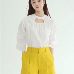 프롬엘로힘 제작 초커 블라우스 화이트 Free 미개봉