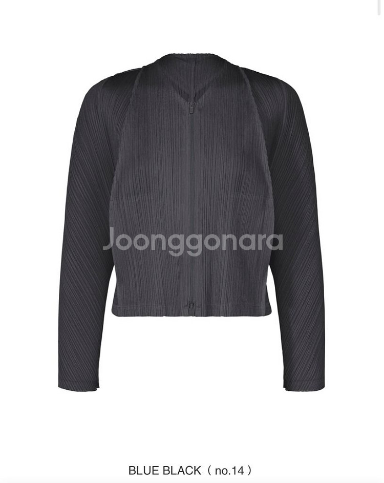 플리츠플리즈 25년 1월 신상 랜턴 집업가디건 블루종--0