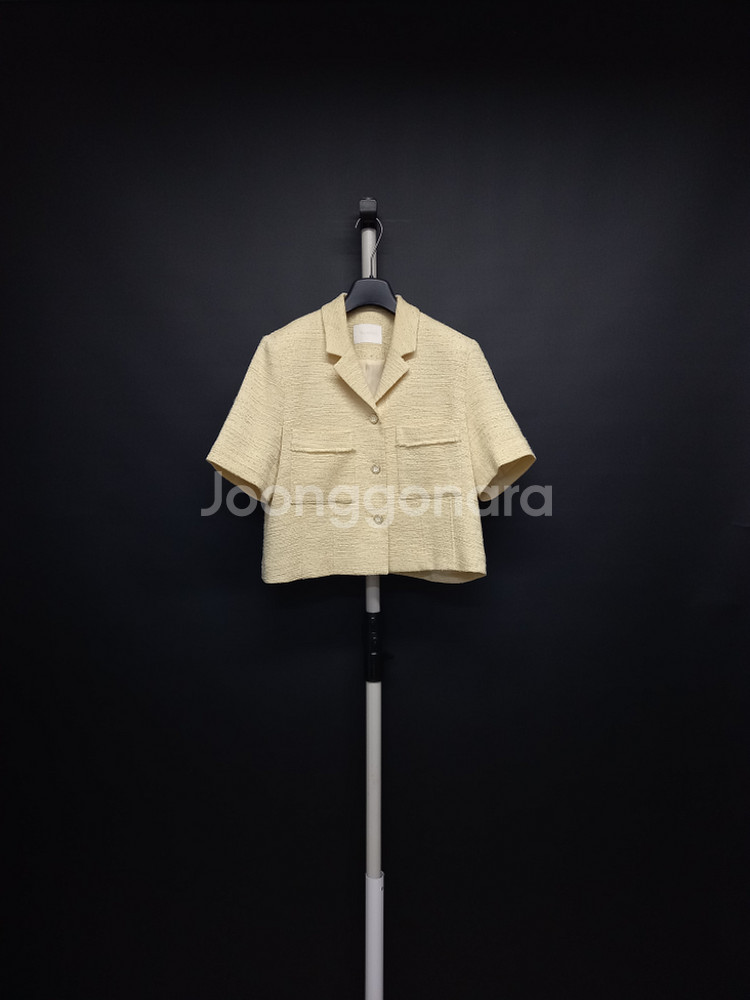 프론트로우 춘하 트위드 숏 자켓 55.66--0