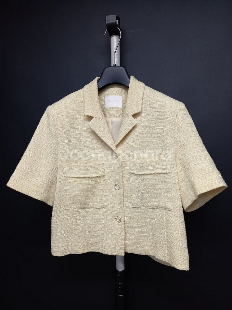 프론트로우 춘하 트위드 숏 자켓 55.66--2