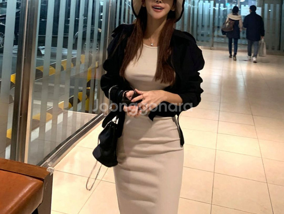 [새상품] 숏 예술핏 트렌치 자켓 <블랙>--4