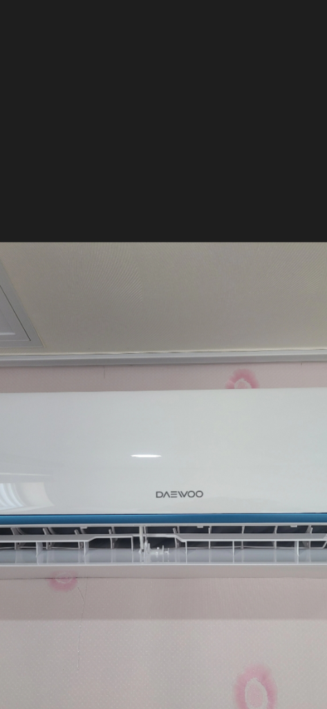 대우 에어컨 벽걸이2019구매실외기,리모컨근처가져다드려