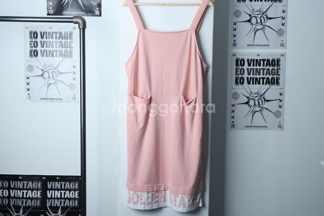 W(F) NBA 엔비에이 드레스 원피스 민소매 핑크--3