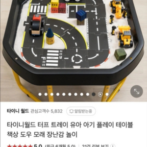 타이니월드 타프놀이트레이 놀이테이블&로드메이커퍼즐(새것
