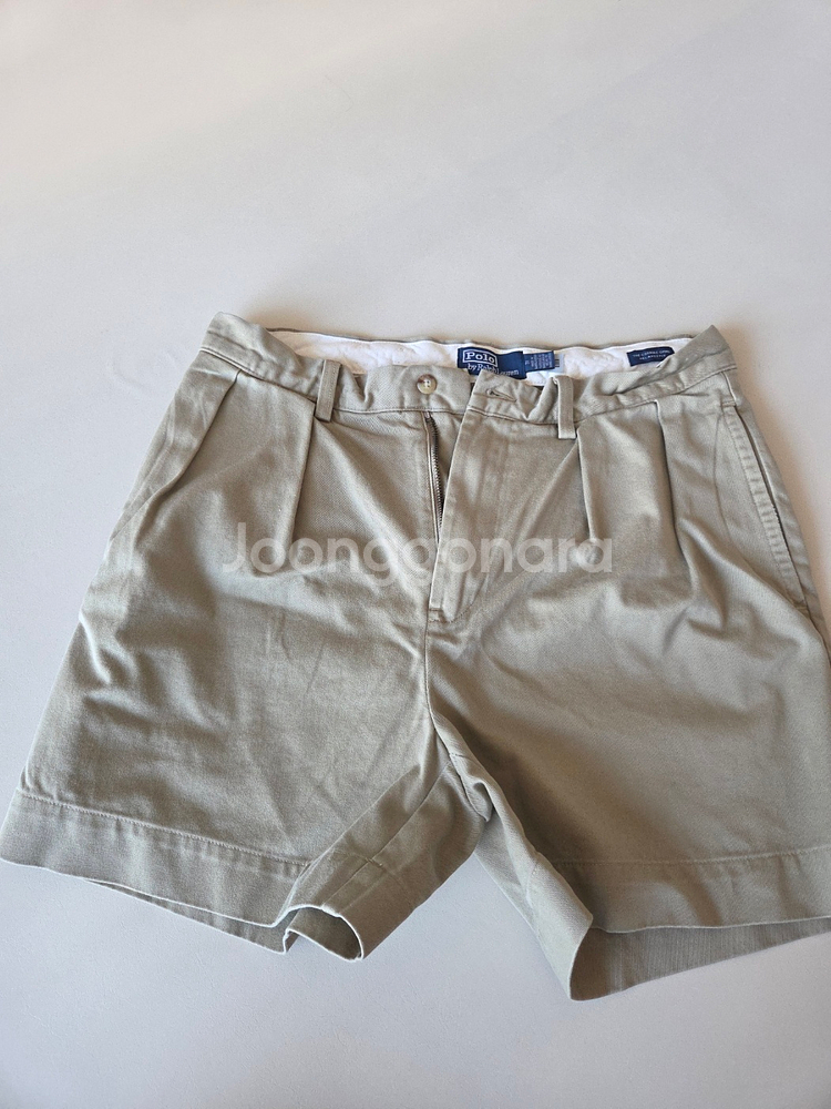 폴로 플리츠 치노 쇼츠(백화점 상품)--2