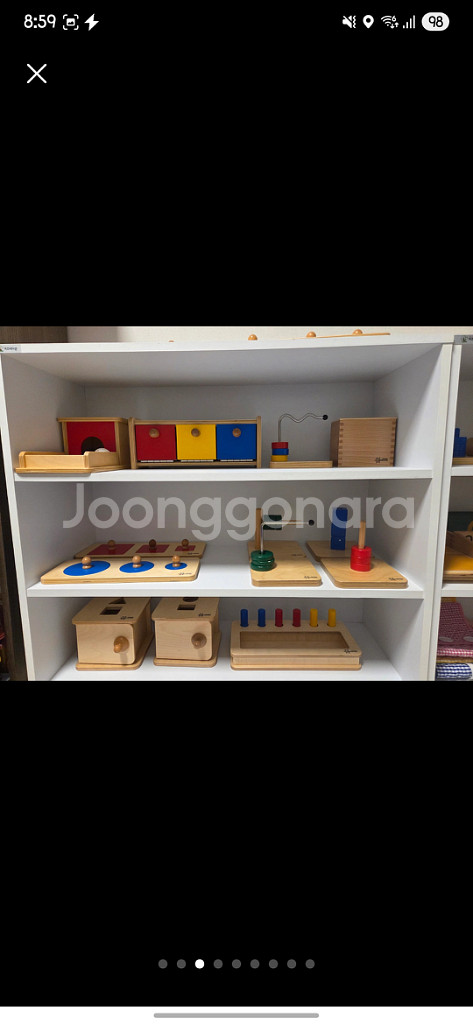 키즈에이원 몬테소리 토들러, 교구장, 러그 일괄 판매--2