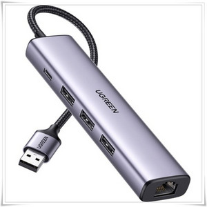 유그린 USB 3.0 기가비트 랜카드 멀티허브 3포트