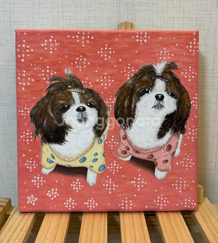 감성 반려동물 & 인물 그림 그려드려요! 주문제작--1