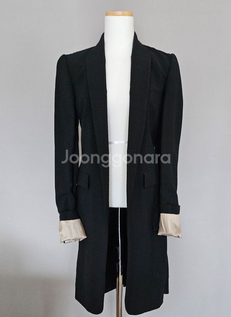 RICK OWENS(릭오웬스) 블랙 롱 자켓--2
