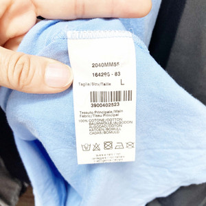 MSGM 남성 라운드반팔 하늘 95 진스센스