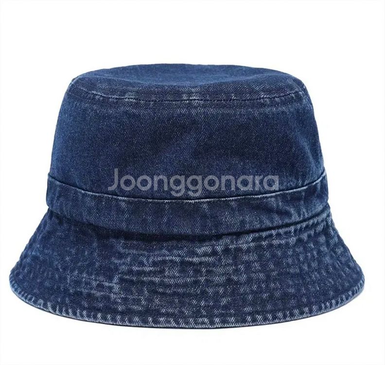 (신품급) 루오에스팩 오버핏 워싱 데님 라인 버킷햇_인--0
