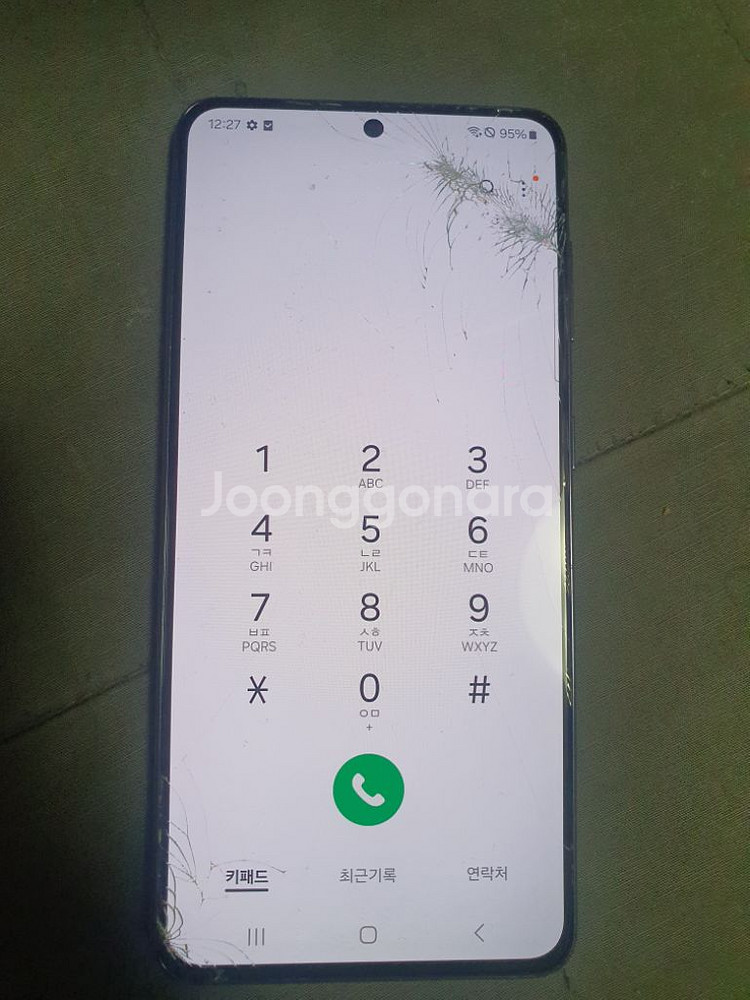 갤럭시 s21 액정파손 팝니다--3