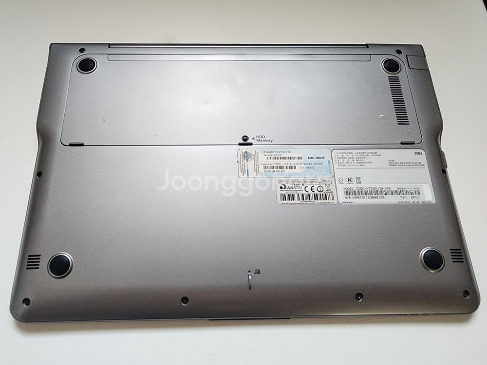 삼성노트북 nt530u3b 부품용으로 팝니다.--4