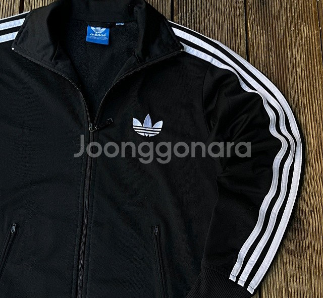 아디다스 블랙 검흰 파이어버드 트랙탑 져지집업 90/S--1