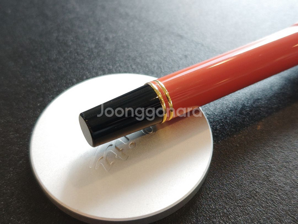 파커 듀오폴드 오렌지 만년필--2