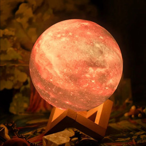 오로라 우주 달 무드등