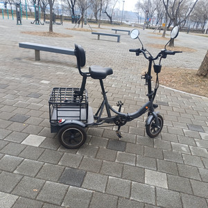 접이식어르신전기세발자전거